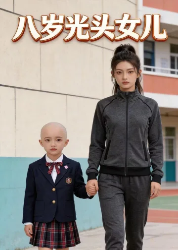 八岁光头女儿